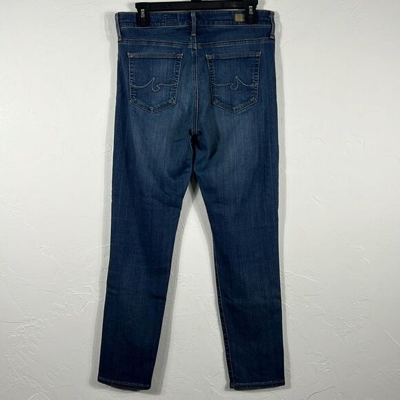 🔥 AG Adriano Goldschmied The High Rise Stevie Slim Straight Ankle Jeans Sz 29R - Picture 1 of 12